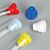Cap, Plug, Multi-Fit for most 10mm, 12mm, 13mm and 16mm Tubes, Light Blue - Bag of 1000