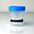 Urine Specimen Collection Cup, 90 mL, With Blue Lid and Temperature Strip, Non-sterile - Case of 300
