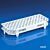Microcentrifuge Tube Rack, 100-Place, PP, White