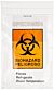 Biohazard Specimen Transport Bag, 6''x10'', Ziplock with Score Line, Document Pouch and Absorbent Pad; Case of 500