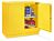 Undercounter Flammable Storage Cabinet, Self-Closing Doors, Yellow, 22 Gallon, 35x22x35''