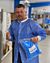 Large Disposable Lab Coat With 3 Pockets, Blue, SMS - Pack of 20
